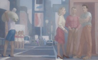 Times Square Boogie Woogie, 48x82, o/l, 2012
