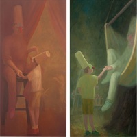 Circusman, 30 x 60; Swings-and-Roundabout, 30 x60; o/l, 2013-15