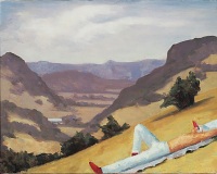 Punchinello Rests, 11 x 14, o/c, 1995